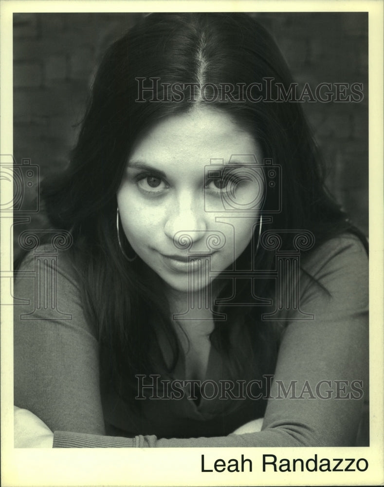 2007 Press Photo Musical artist Leah Randazzo - tup01362 - Historic Images