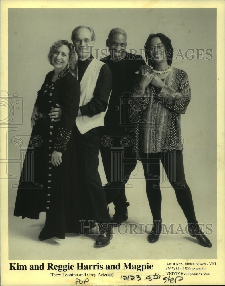 1999 Press Photo Musical quartet Kim and Reggie Harris and Magpie - tup01437 - Historic Images