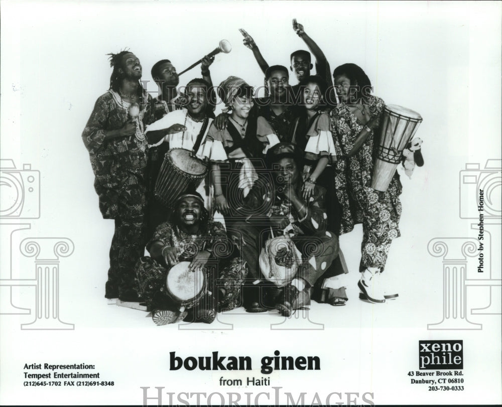 1996 Haitian musical performers Boukan Ginen - Historic Images