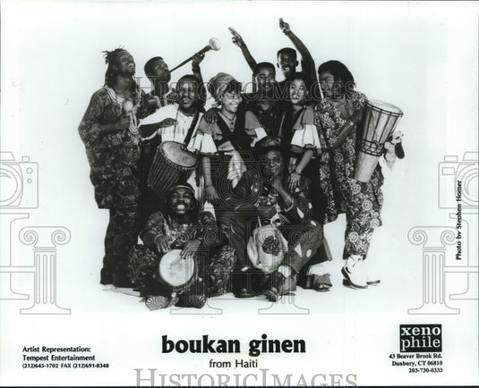 1996 Haitian musical performers Boukan Ginen - Historic Images