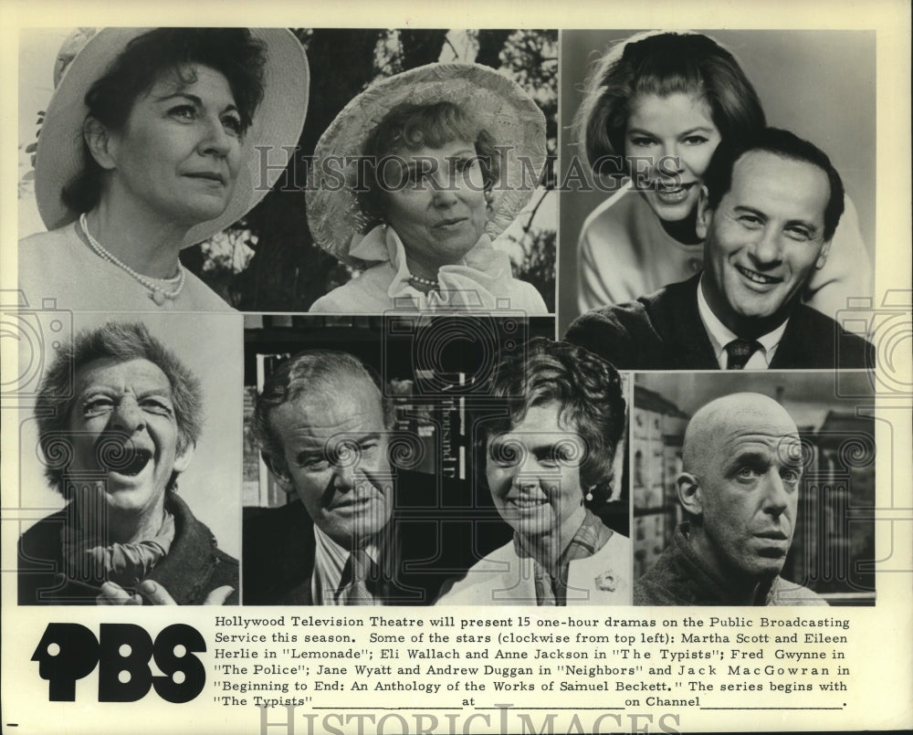 Press Photo Scenes from PBS television series Hollywood Television Theatre - Historic Images