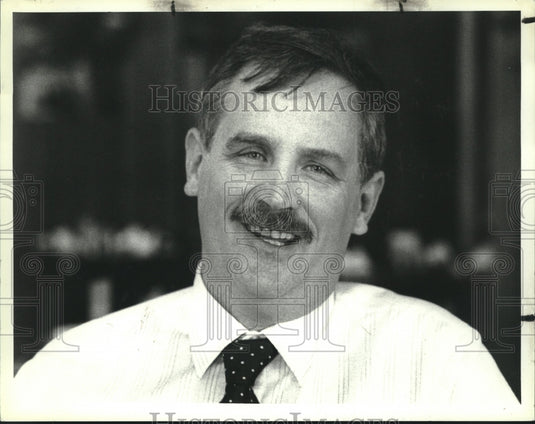 1989 Press Photo Mechanicville, New York mayor-elect Patrick Hildreth - Historic Images