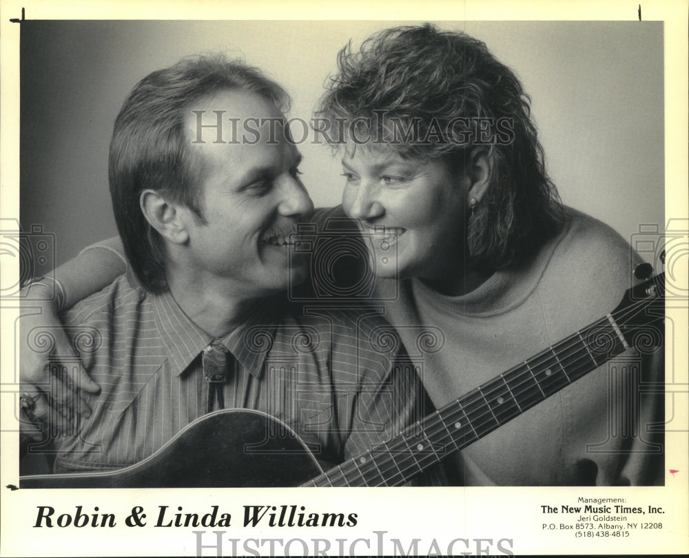 1989 Press Photo Musical duo Robin &amp; Linda Williams - tup01628-Historic Images