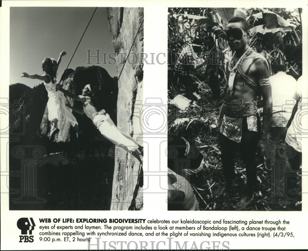 1995 Press Photo Scenes from PBS series Web of Life: Exploring Biodiversity - Historic Images