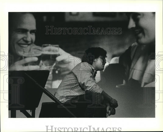 Press Photo David Howell performs in Crossin' The Line in Albany, New York - Historic Images