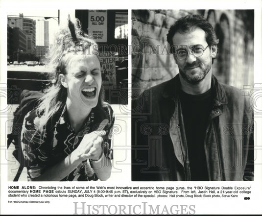 Press Photo Justin Hall in HBO documentary Home Page, directed by Doug Block - Historic Images