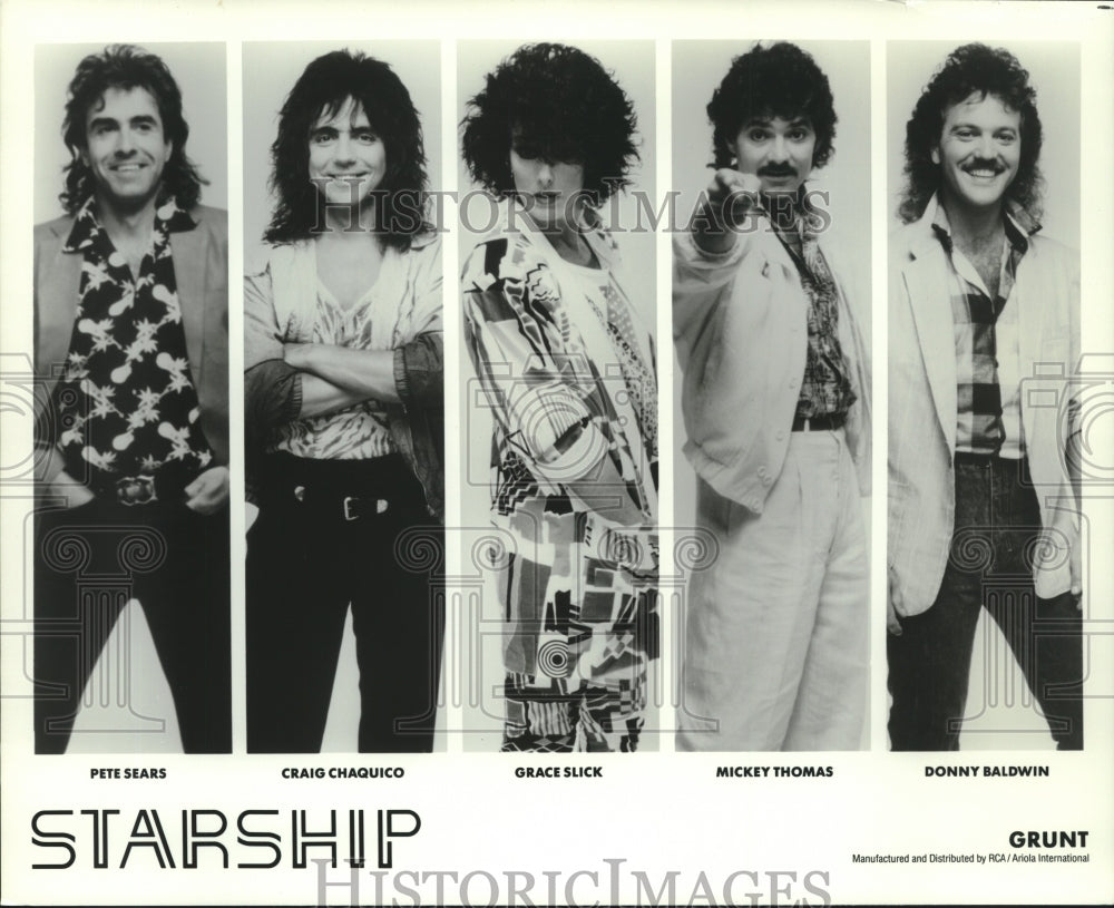 Press Photo Musical group Starship - Historic Images