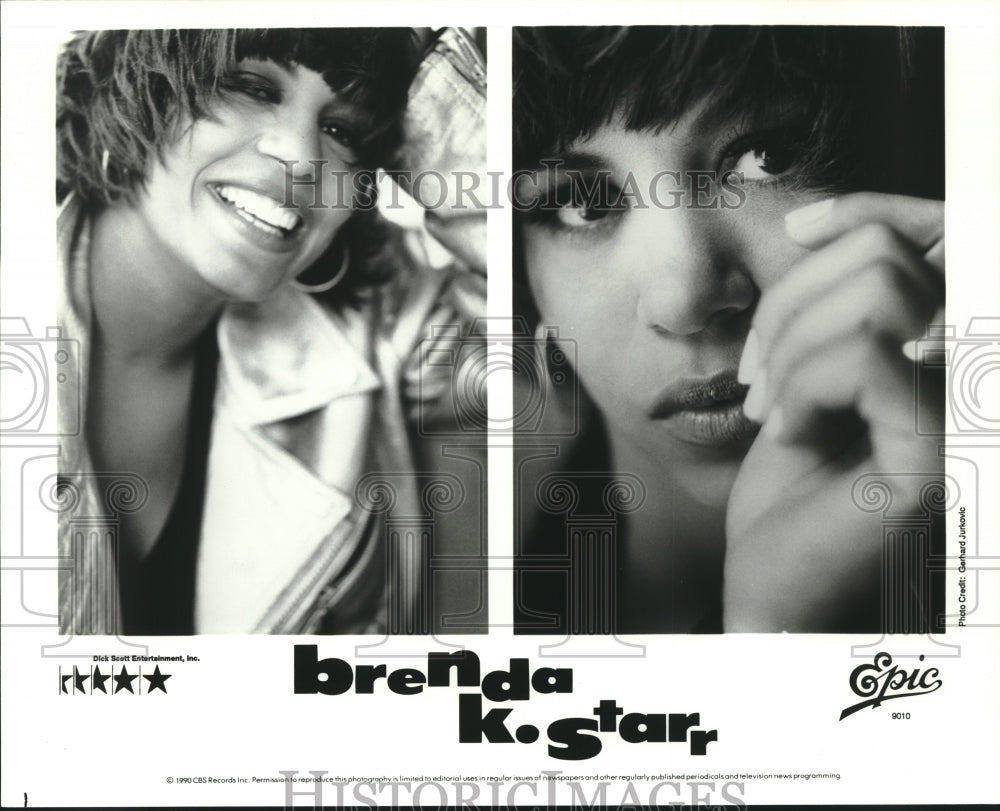 1990 Pop music artist Brenda K. Starr - Historic Images