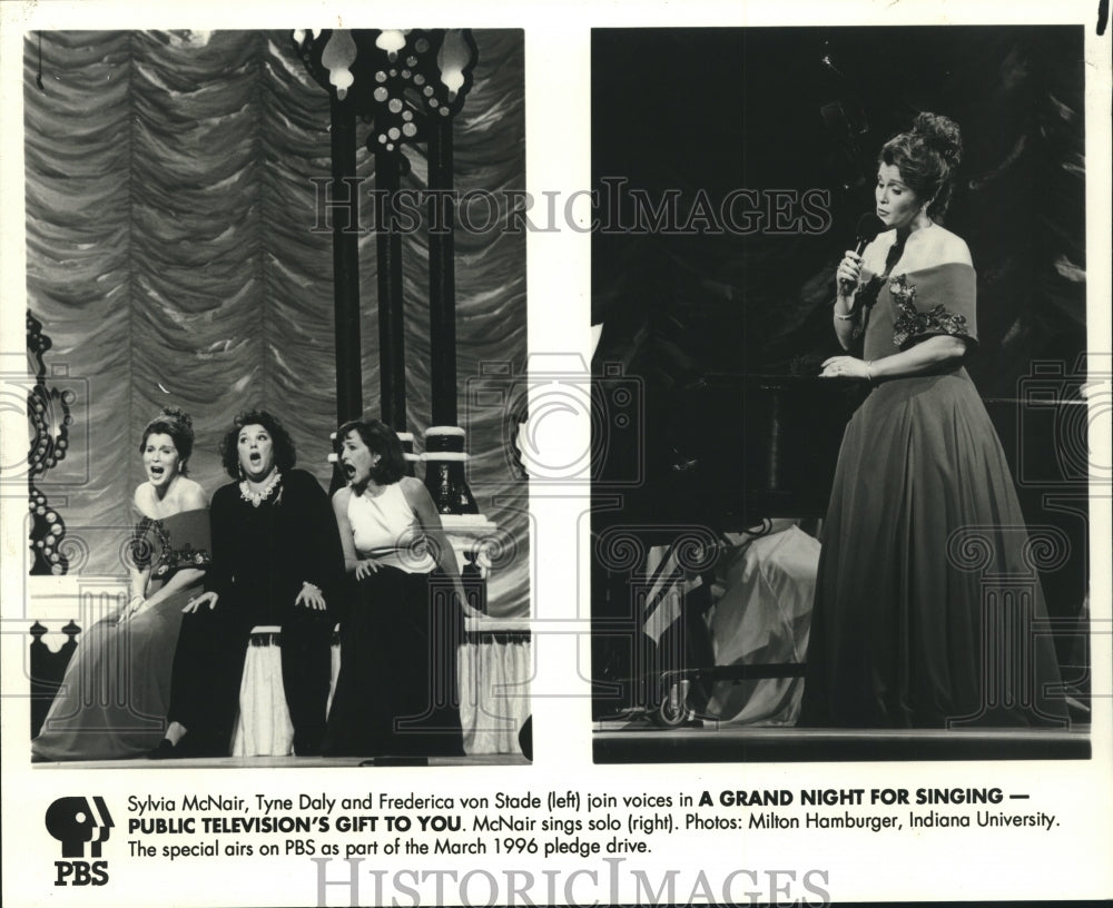 1996 Sylvia McNair, Tyne Daly and Frederica von Stade sing on PBS - Historic Images