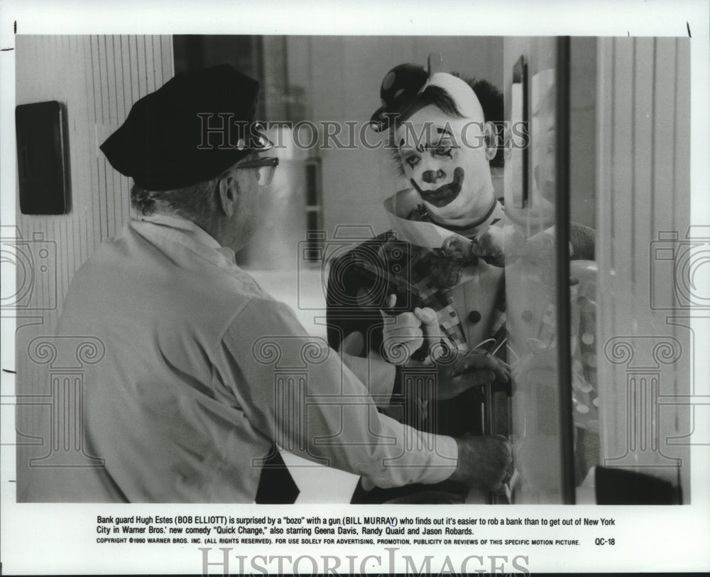 1990 Press Photo Bob Elliott &amp; Bill Murray in scene from &quot;Quick Change&quot; - Historic Images