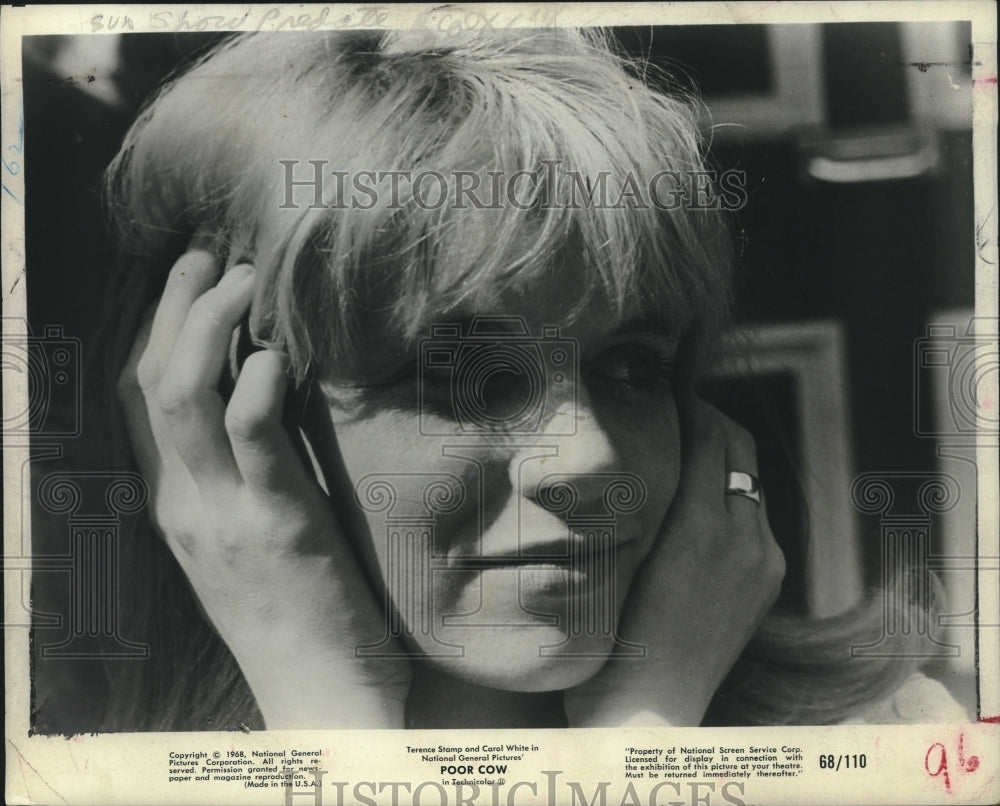 1968 Press Photo Actress Carol White stars in the movie "Poor Cow" - tup01905- Historic Images