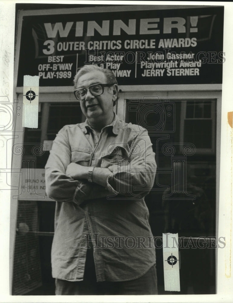 Press Photo Playwright Jerry Sterner - Historic Images
