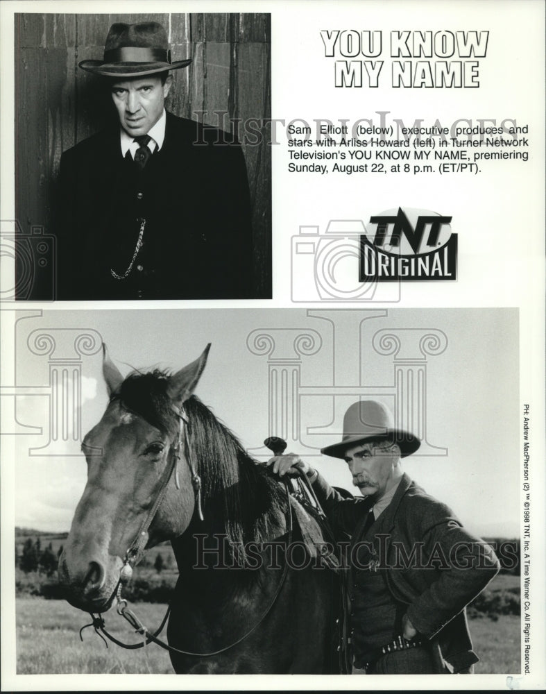 1998 Press Photo Sam Elliott &amp; Arliss Howard star in &quot;You Know My Name&quot; on TNT - Historic Images