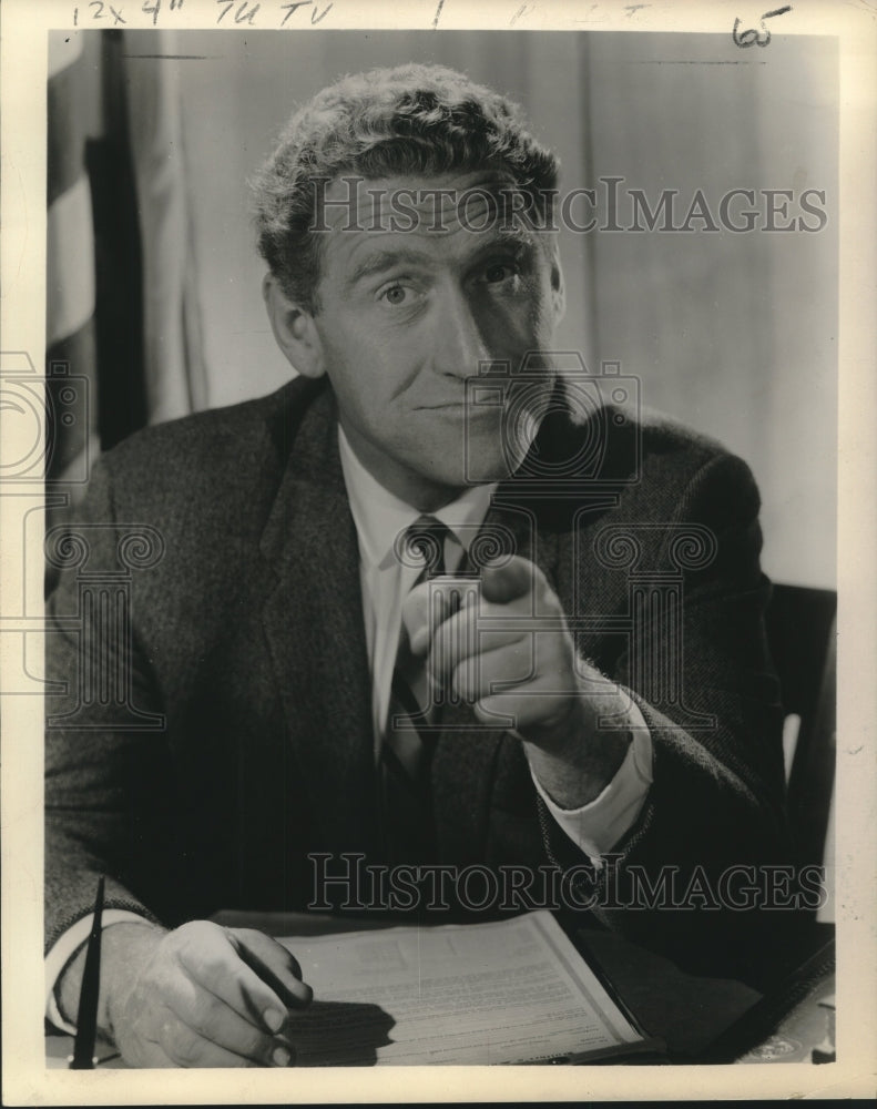 1960 Press Photo Actor James Whitmore - tup02043- Historic Images