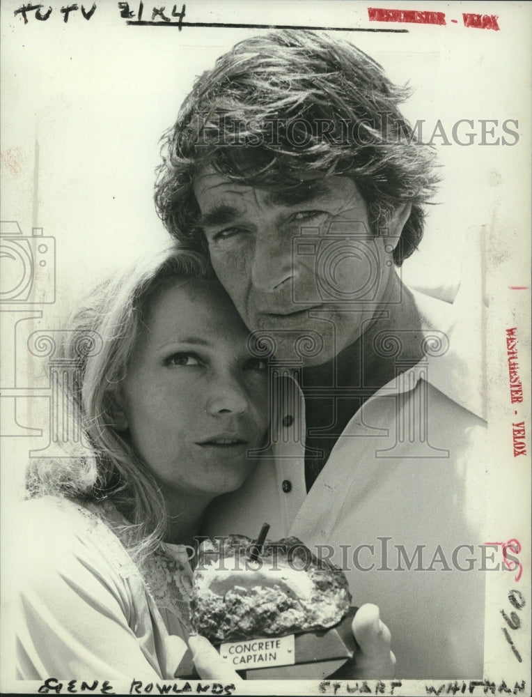 Press Photo Actress Gena Rowlands with actor Stuart Whitman - tup02045 - Historic Images