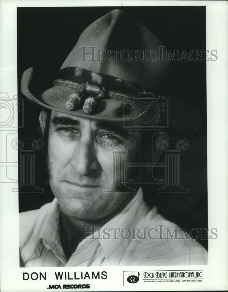 Press Photo Musical artist Don Williams - tup02066 - Historic Images