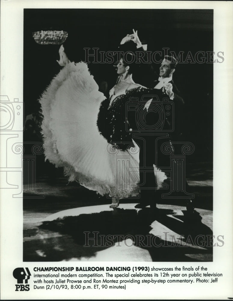 1992 Press Photo Scene from the PBS documentary Championship Ballroom Dancing - Historic Images