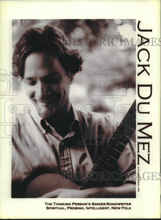 2004 Press Photo Singer-songwriter Jack Du Mez - tup02122 - Historic Images