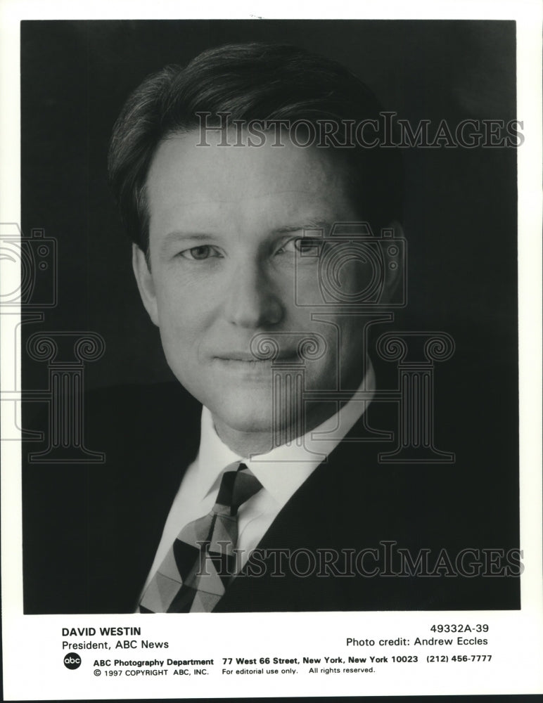 1997 Press Photo David Westin, President, ABC News - tup02140 - Historic Images