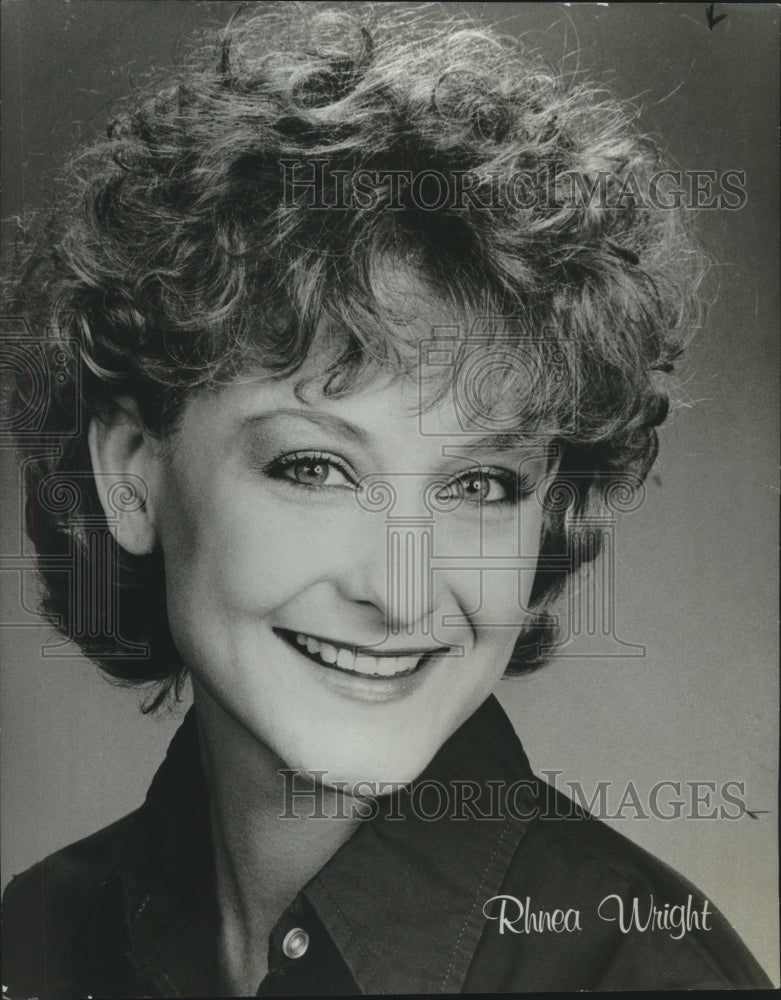Press Photo Stage actress Rhnea Wright - Historic Images
