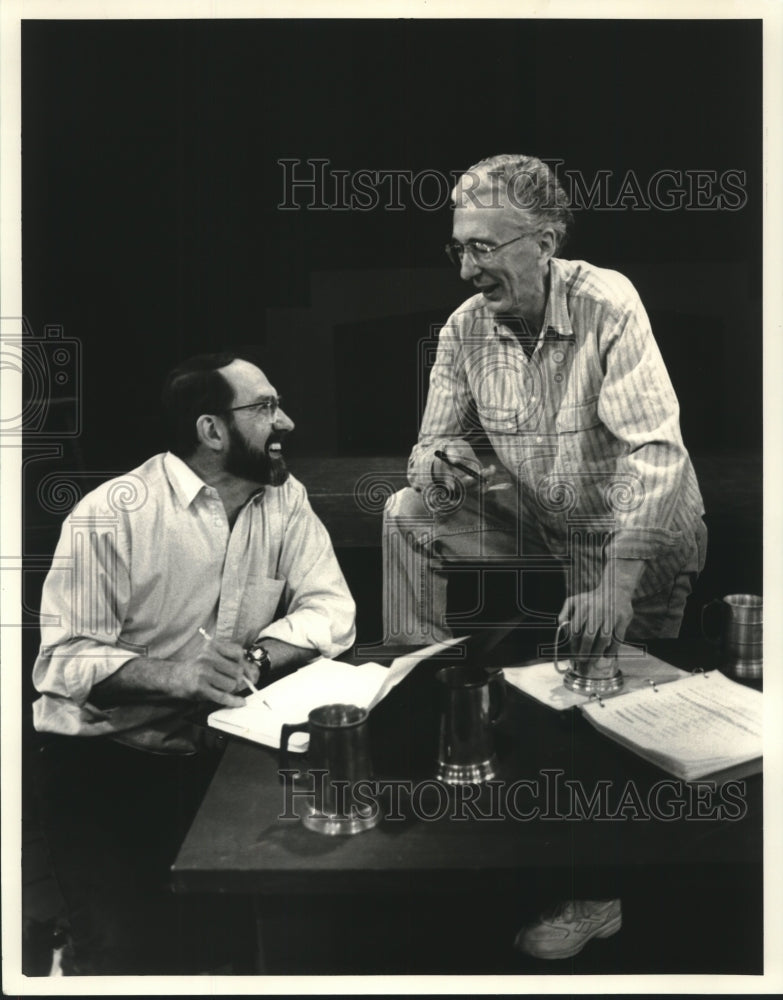 1998 Press Photo Directory Ed. Lange & playwright W. A. Frankonis, New York - Historic Images