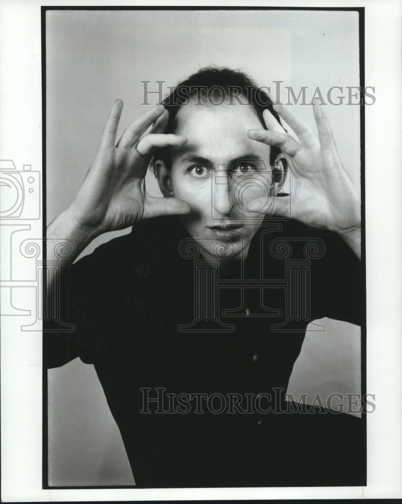 Press Photo Stage actor David Cale performs "The Redthroats" - tup02593 - Historic Images