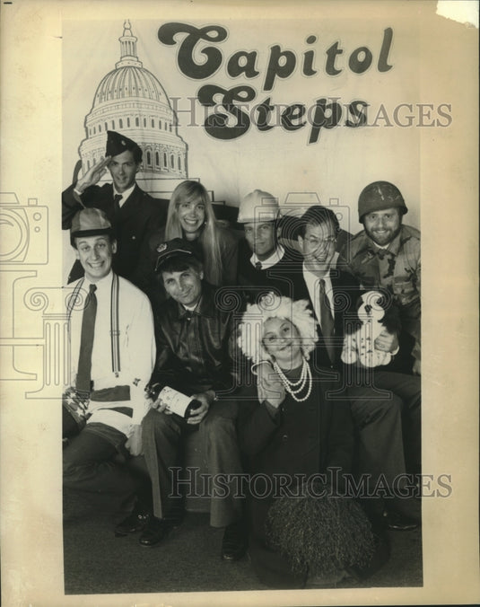 1991 Press Photo Political satire troupe The Capitol Steps - tup02606 - Historic Images