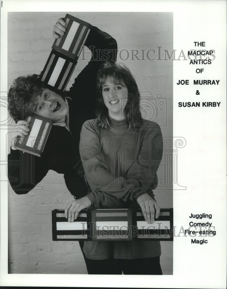 Press Photo Comedic duo Joe Murray &amp; Susan Krby - tup02711 - Historic Images