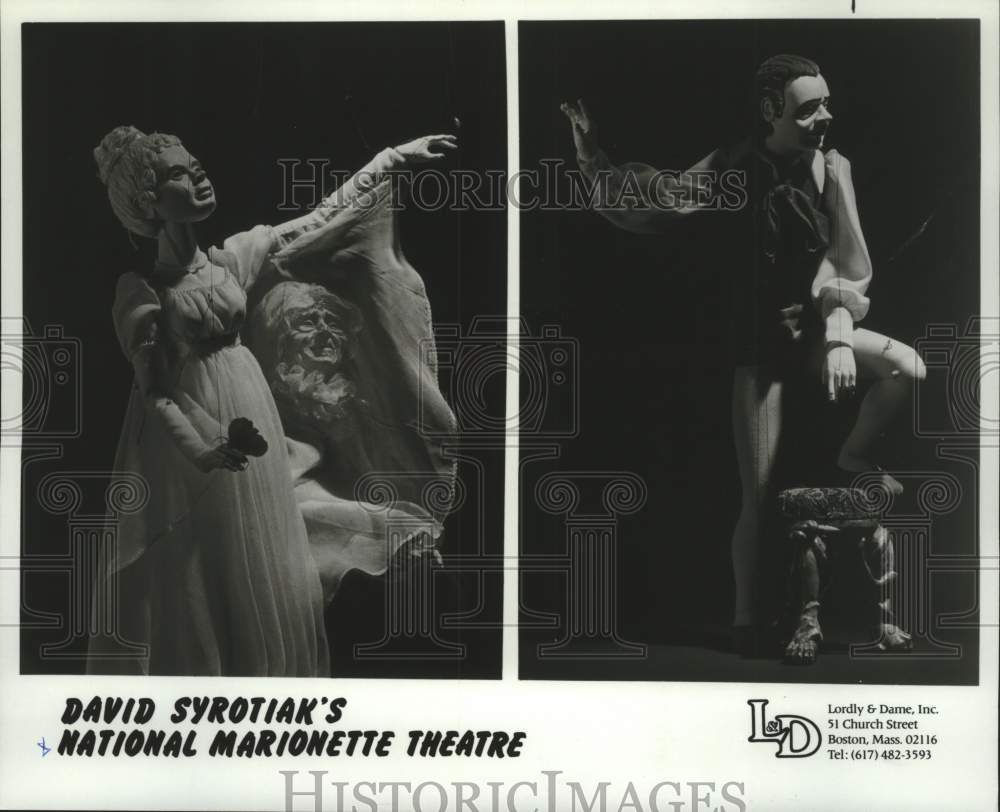 Press Photo David Syrotiak&#39;s National Marionette Theatre performers - Historic Images