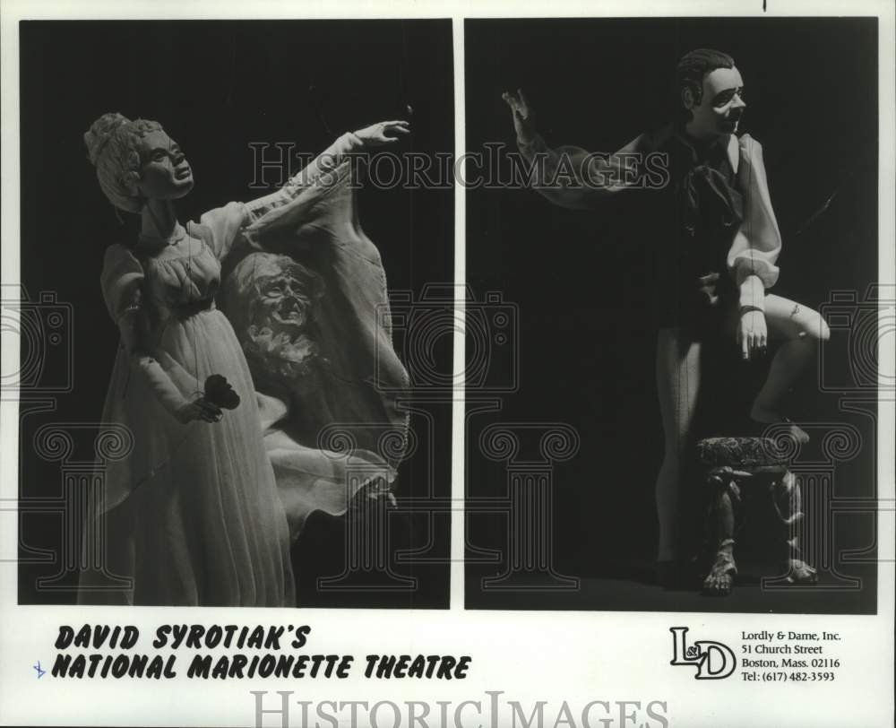 Press Photo David Syrotiak's National Marionette Theatre performers - Historic Images