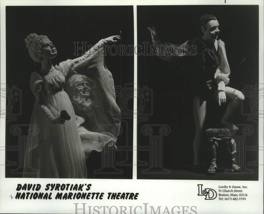 Press Photo David Syrotiak's National Marionette Theatre performers - Historic Images