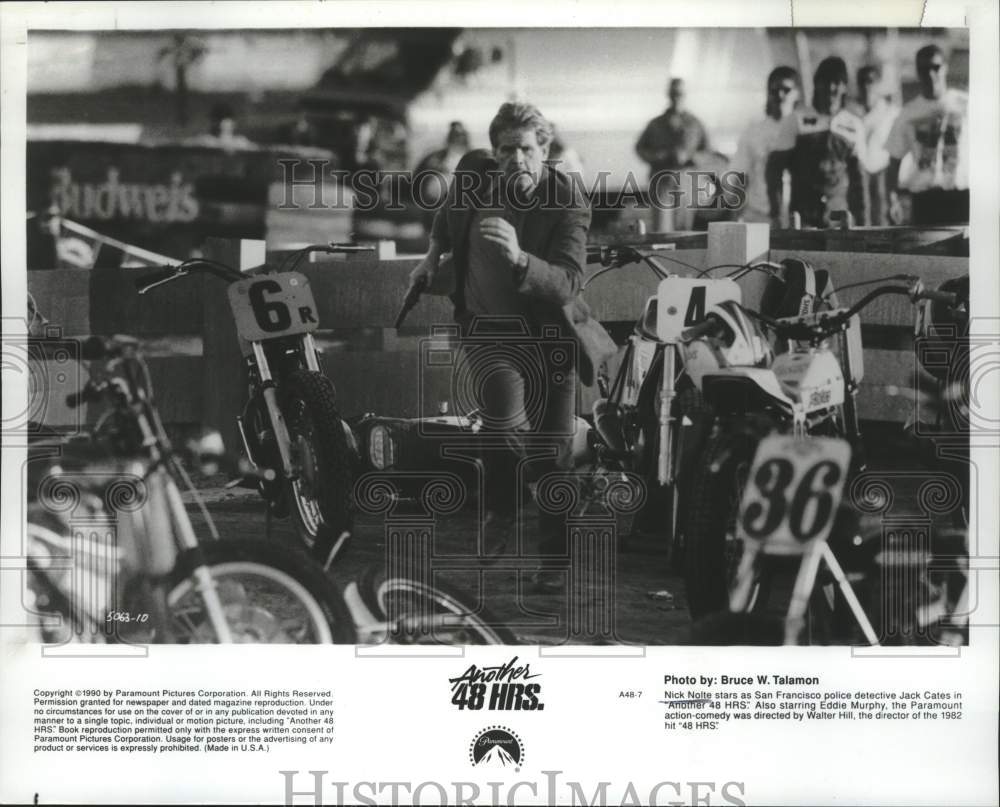 1990 Press Photo Nick Nolte stars in Paramount Pictures&#39; &quot;Another 48 Hrs.&quot;- Historic Images