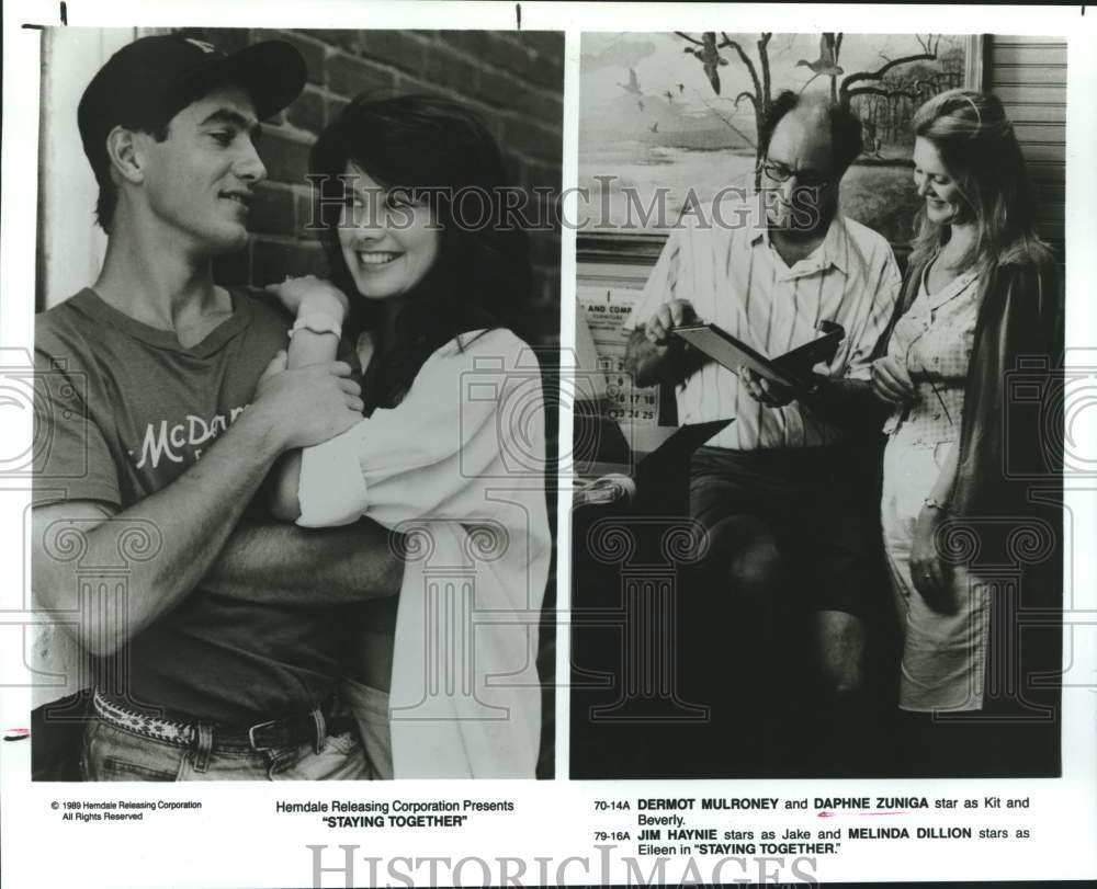 1989 Press Photo Scenes from the movie "Staying Together" - tup03142- Historic Images