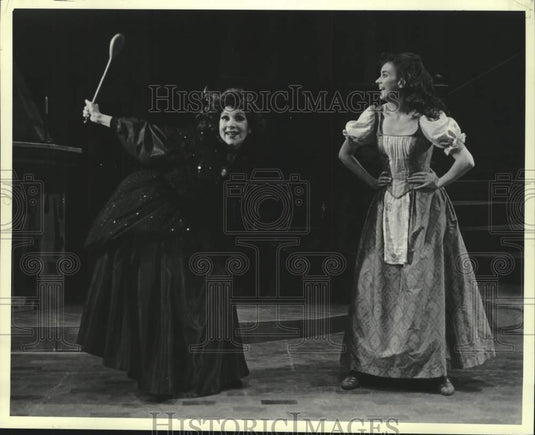 Press Photo Actresses perform on stage at New York State Theatre Institute, Troy - Historic Images