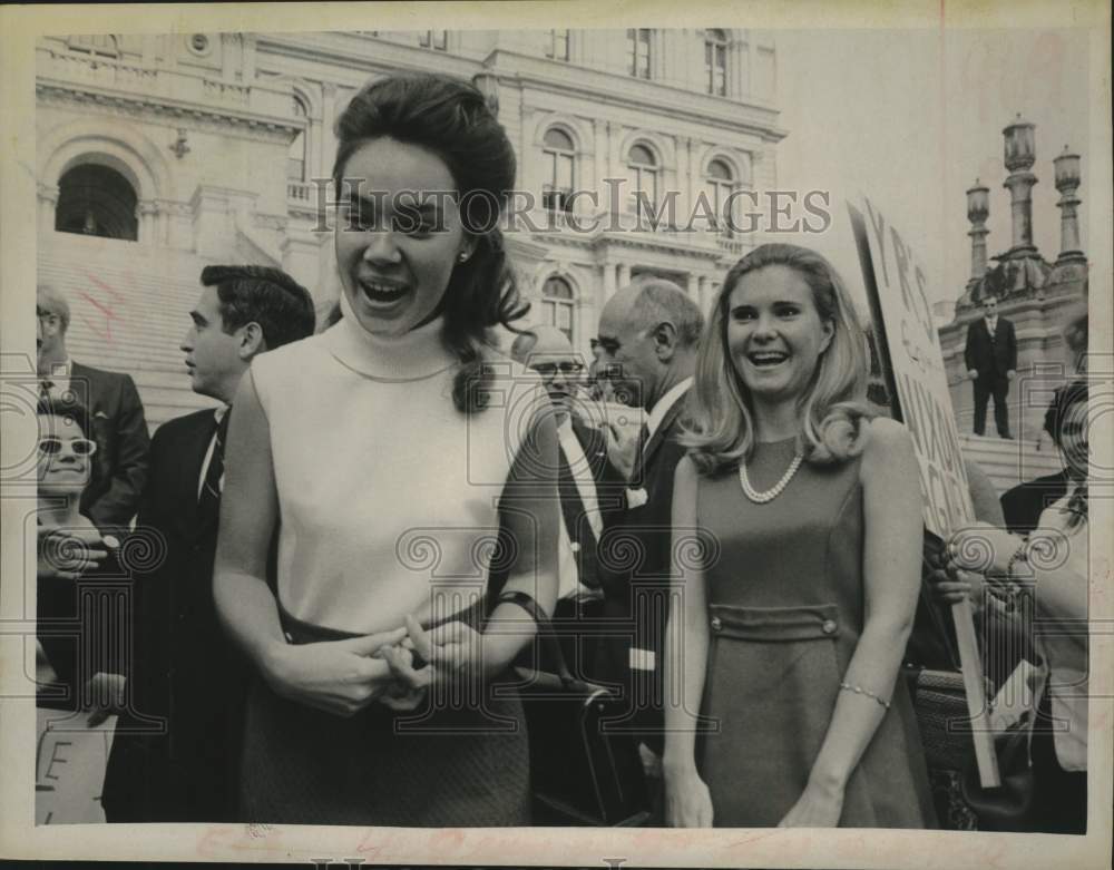 1968 Tricia Nixon in Albany, New York - Historic Images