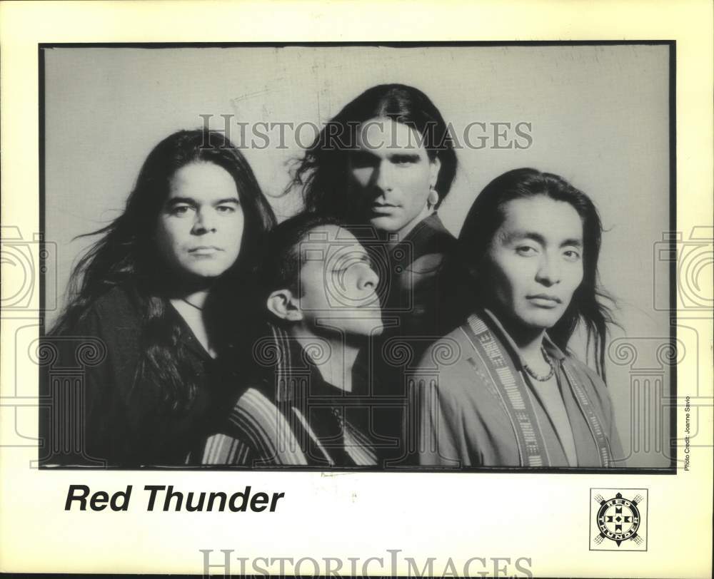 1996 Press Photo Musical artists Red Thunder - tup03338- Historic Images