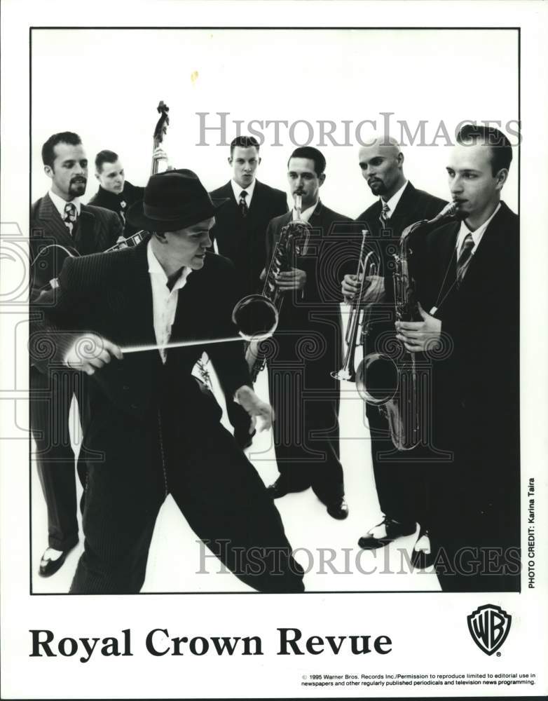 1998 Press Photo Warner Bros. recording artists Royal Crown Revue - tup03495- Historic Images