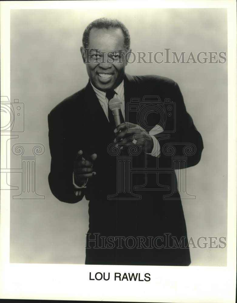 2001 Press Photo Singer Lou Rawls will appear at Turning Stone Casino Resort- Historic Images