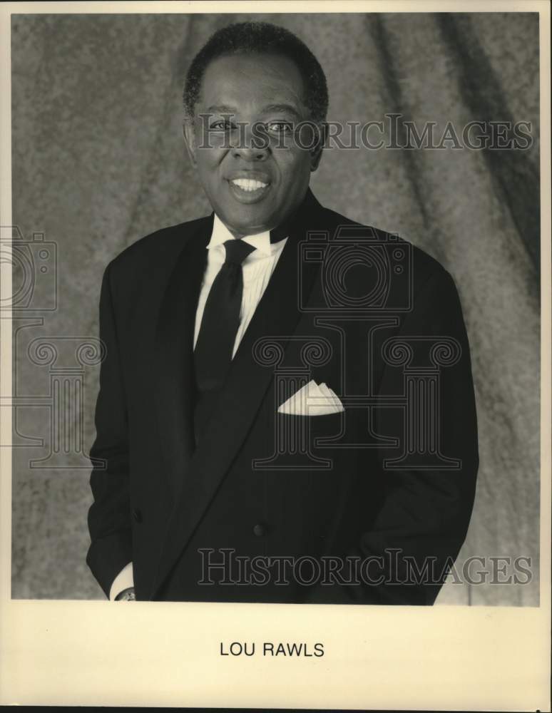 2001 Press Photo Singer Lou Rawls will appear at Turning Stone Casino Resort- Historic Images