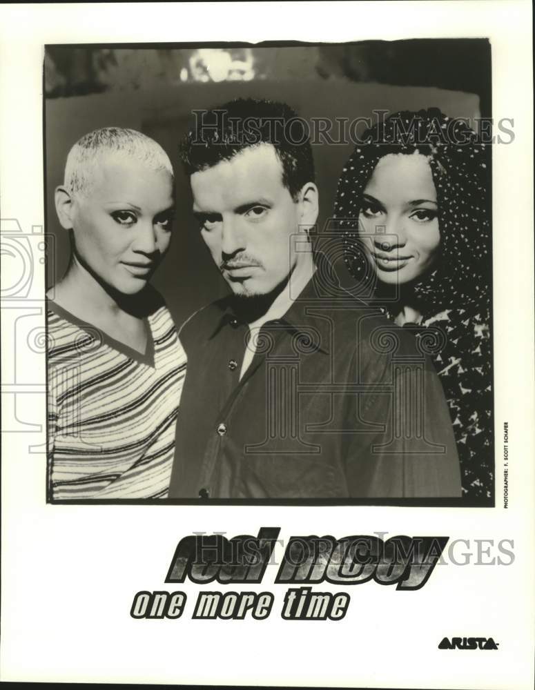 Press Photo Publicity photo for 3 members of Real McCoy band "One More Time" - Historic Images