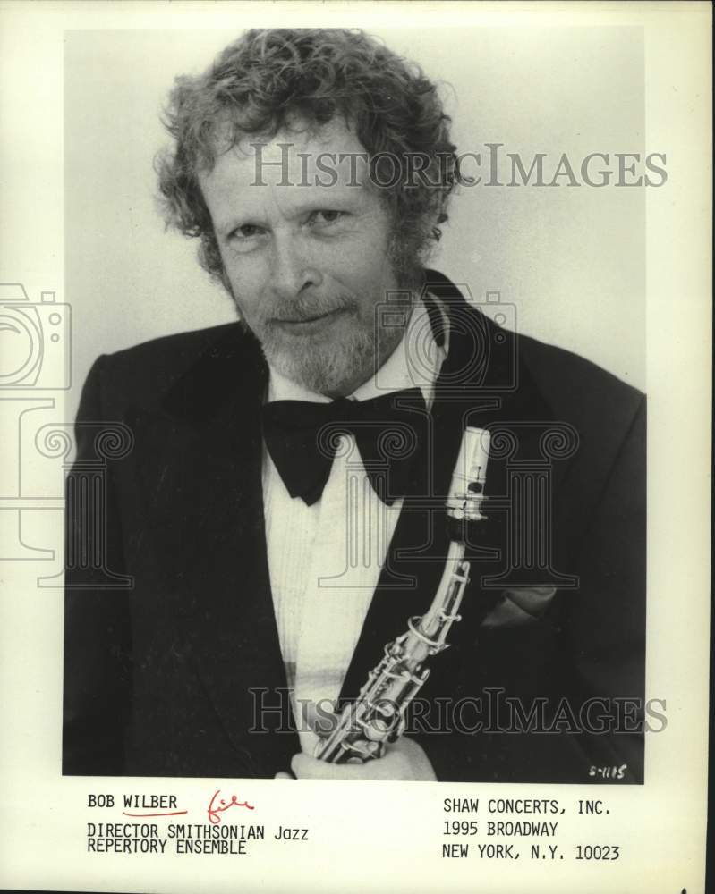 1982 Press Photo Bob Wilber, director Smithsonian Jazz Repertory Ensemble- Historic Images