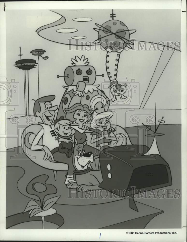 1985 Press Photo Scene from the animated television series &quot;The Jetsons&quot;- Historic Images