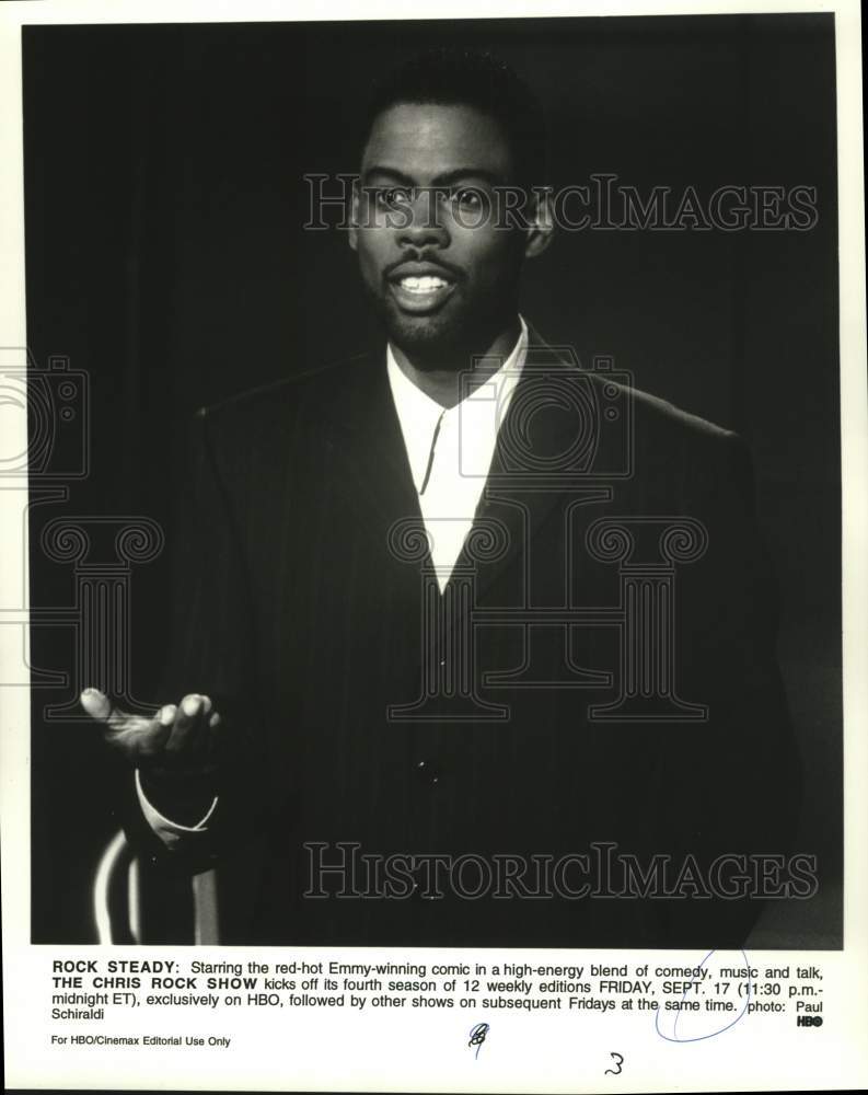 Press Photo Chris Rock stars in &quot;The Chris Rock Show&quot; on HBO - Historic Images