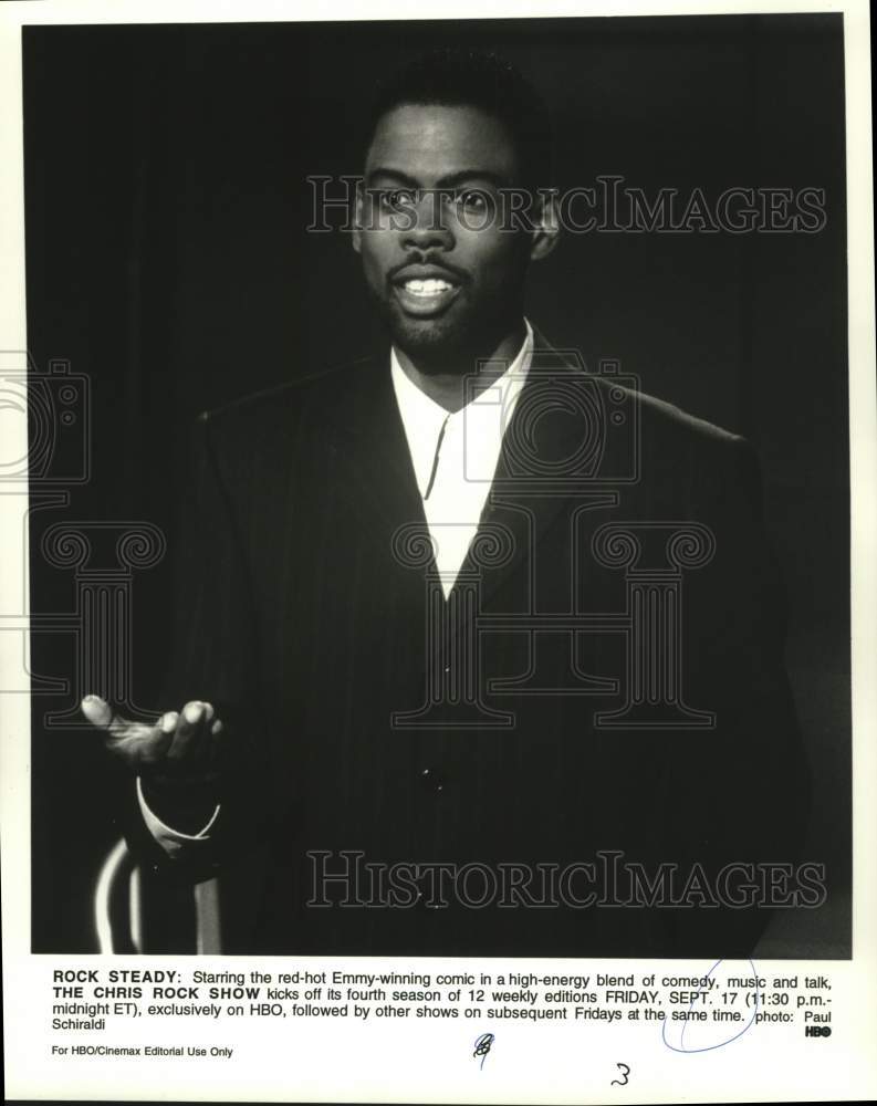 Press Photo Chris Rock stars in "The Chris Rock Show" on HBO - Historic Images