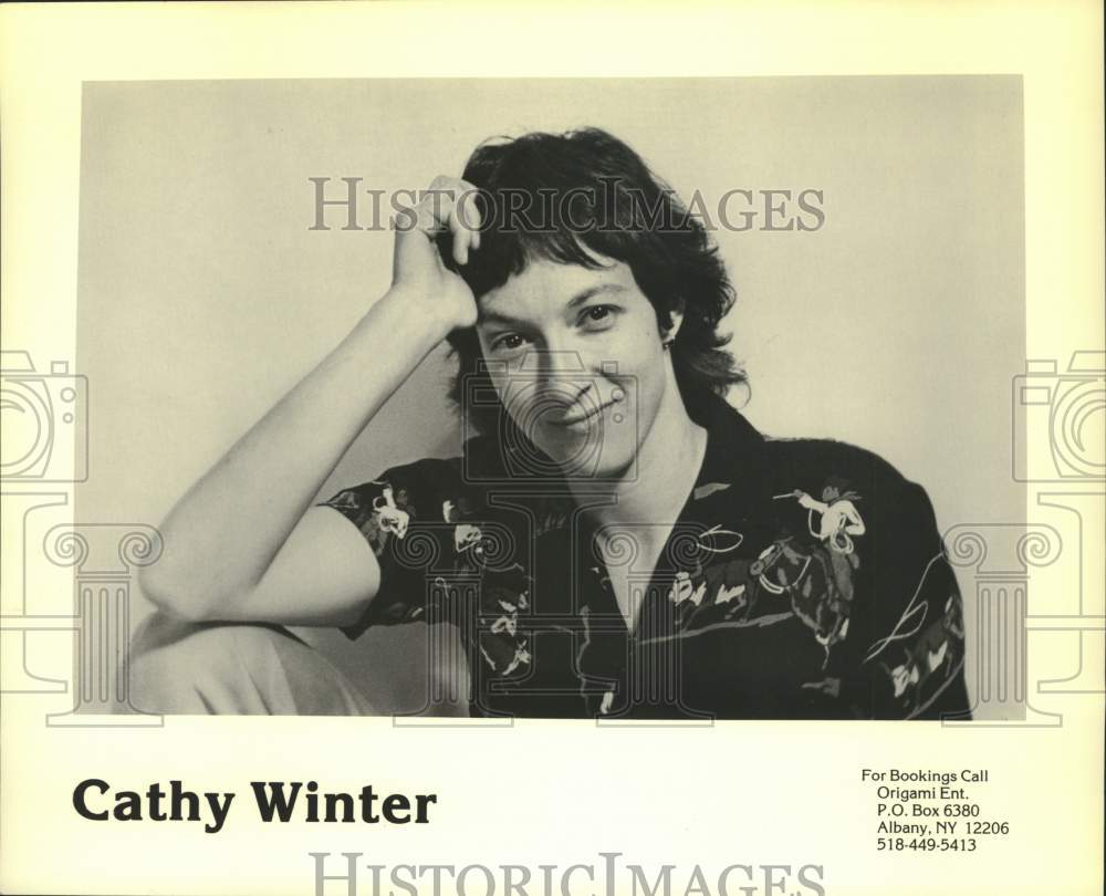 1984 Press Photo New York musical performer Cathy Winter - tup04437- Historic Images