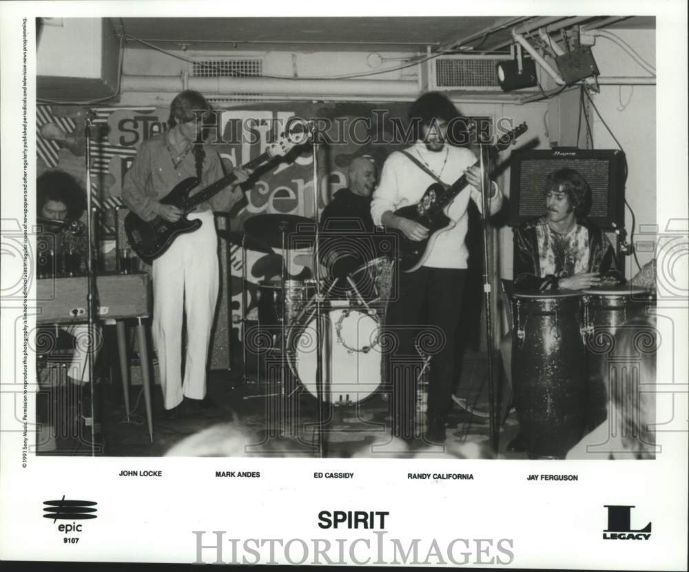 1991 Press Photo Epic Records recording artists Spirit - tup04527- Historic Images