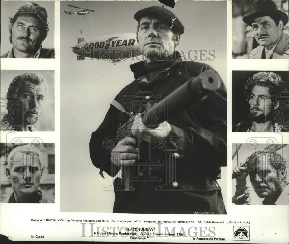 1976 Press Photo Robert Shaw portrays an Israeli Commando in &quot;Black Sunday&quot;- Historic Images