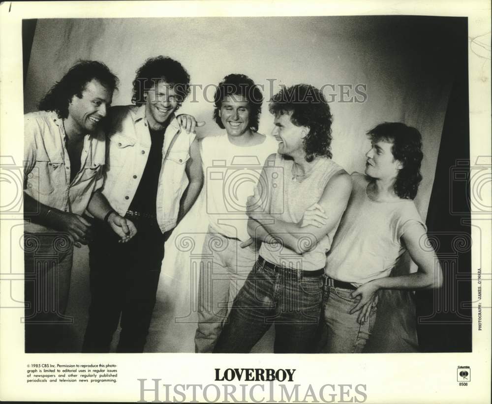 1985 Press Photo Columbia Records recording artists Loverboy - tup04543- Historic Images
