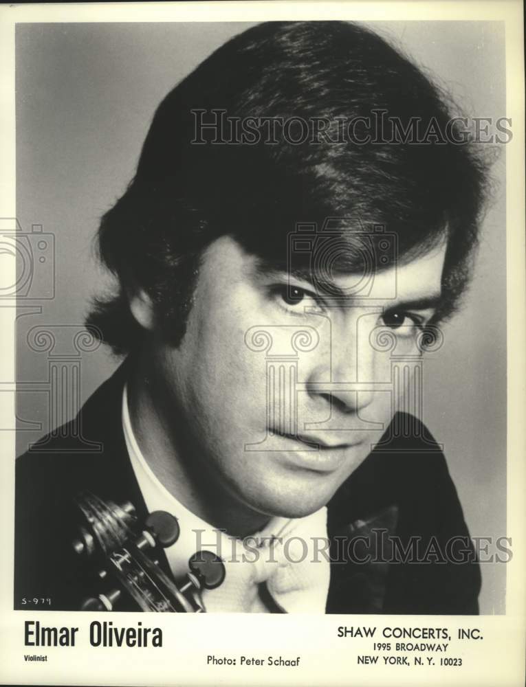 1981 Press Photo Violinist Elmar Oliveria - tup04834- Historic Images