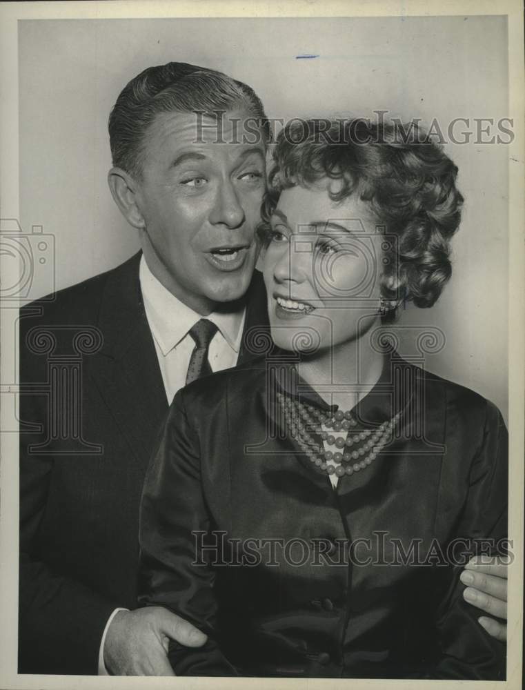 1960 Press Photo George Murphy with Martha Scott - Historic Images